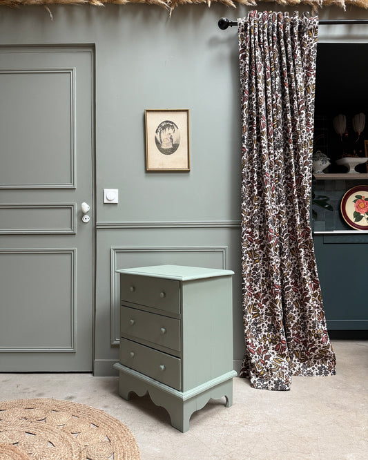 Petite commode vintage verte