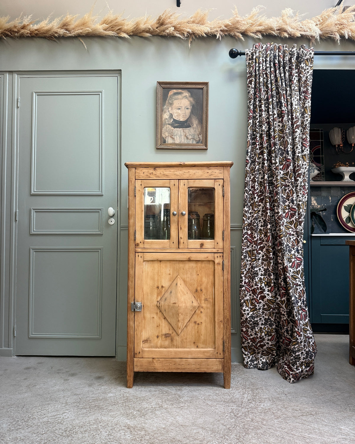 Petit vaisselier ancien campagne chic