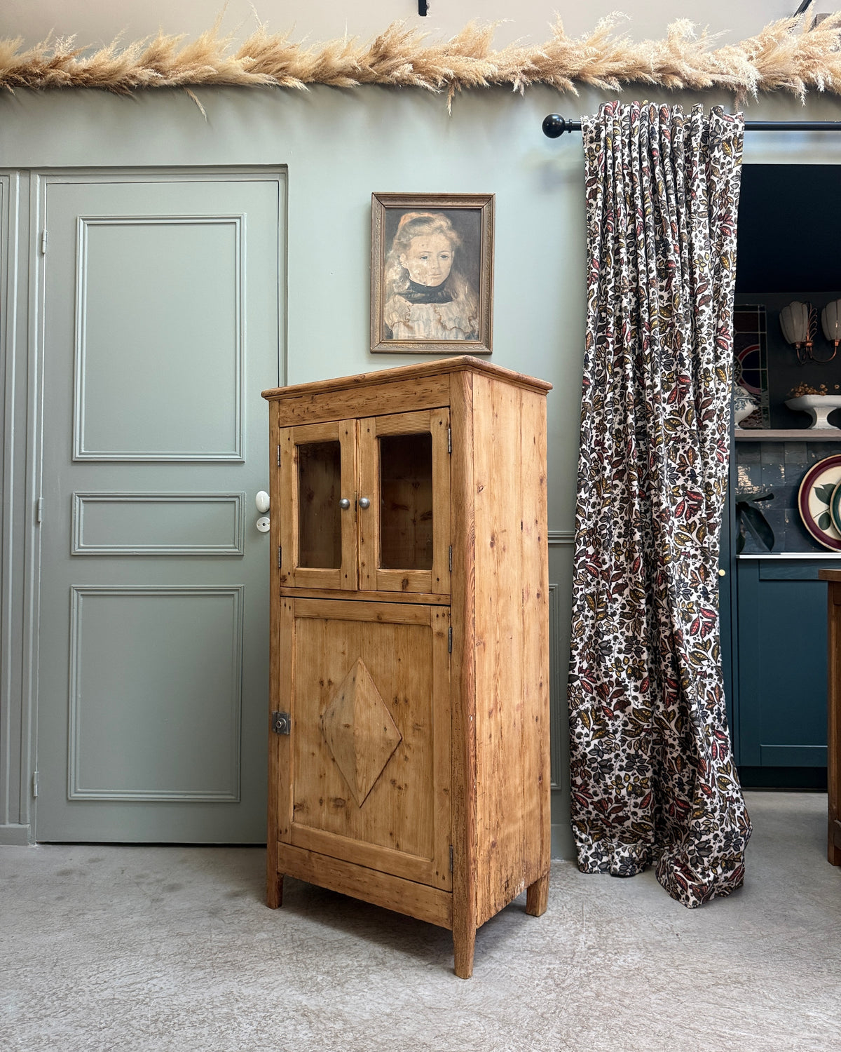 Petit vaisselier ancien campagne chic