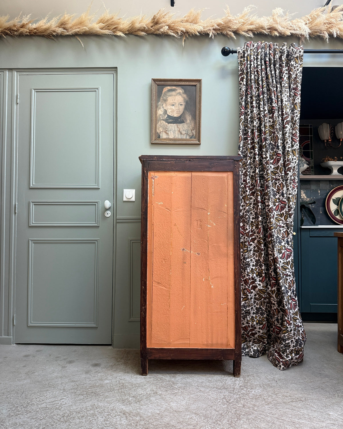 Petit vaisselier ancien campagne chic