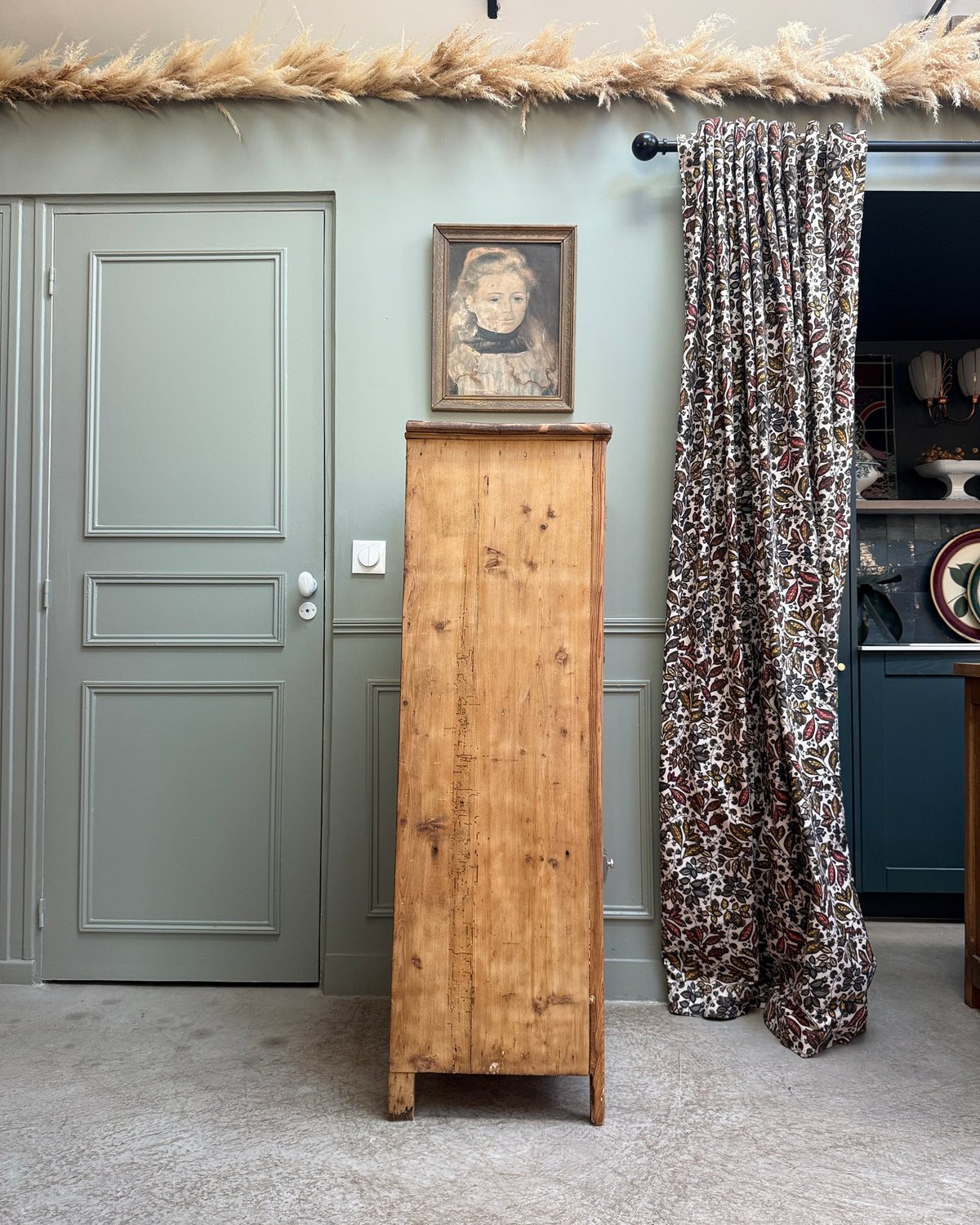 Petit vaisselier ancien campagne chic