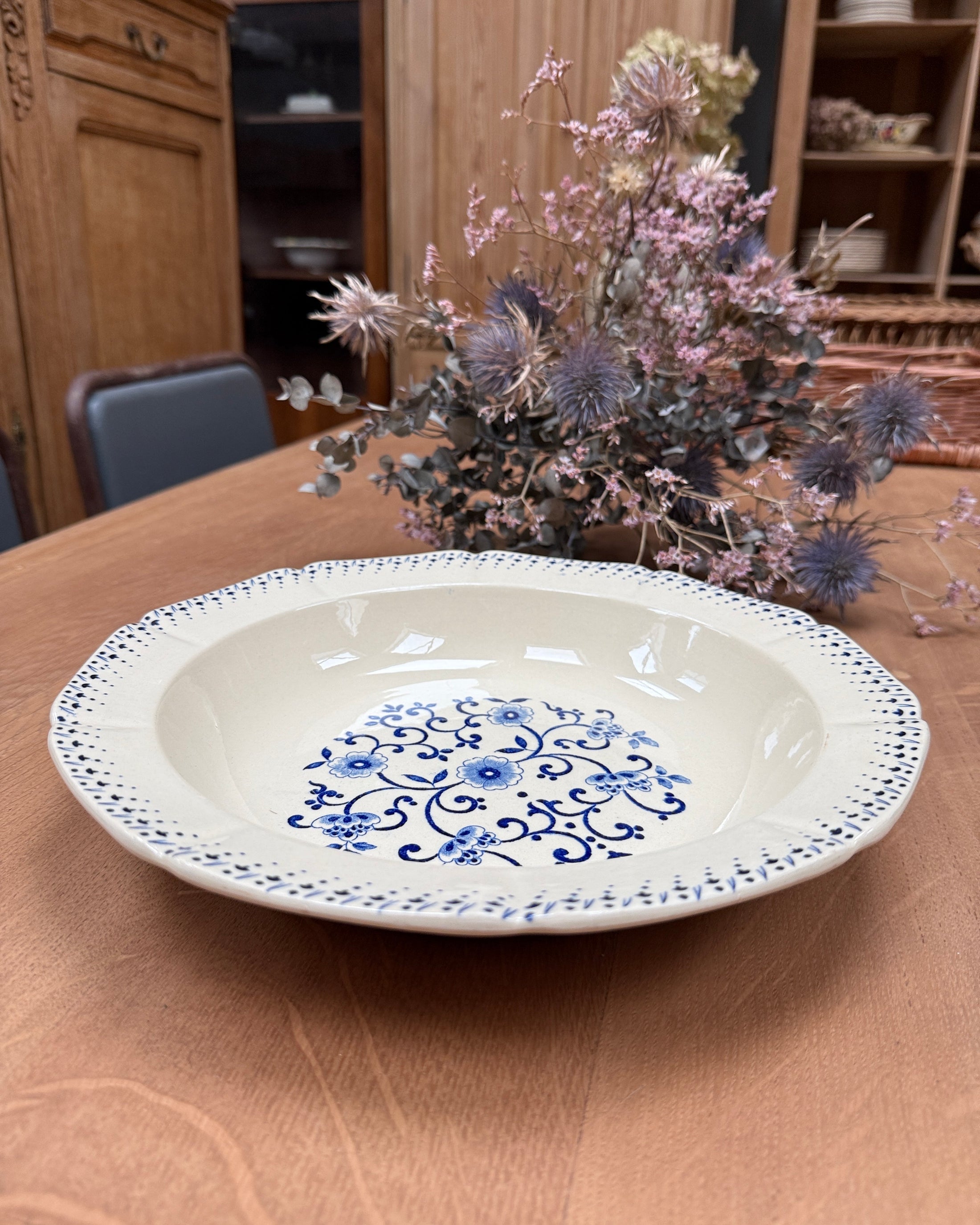 Plat creux terre de fer Boch Frères
