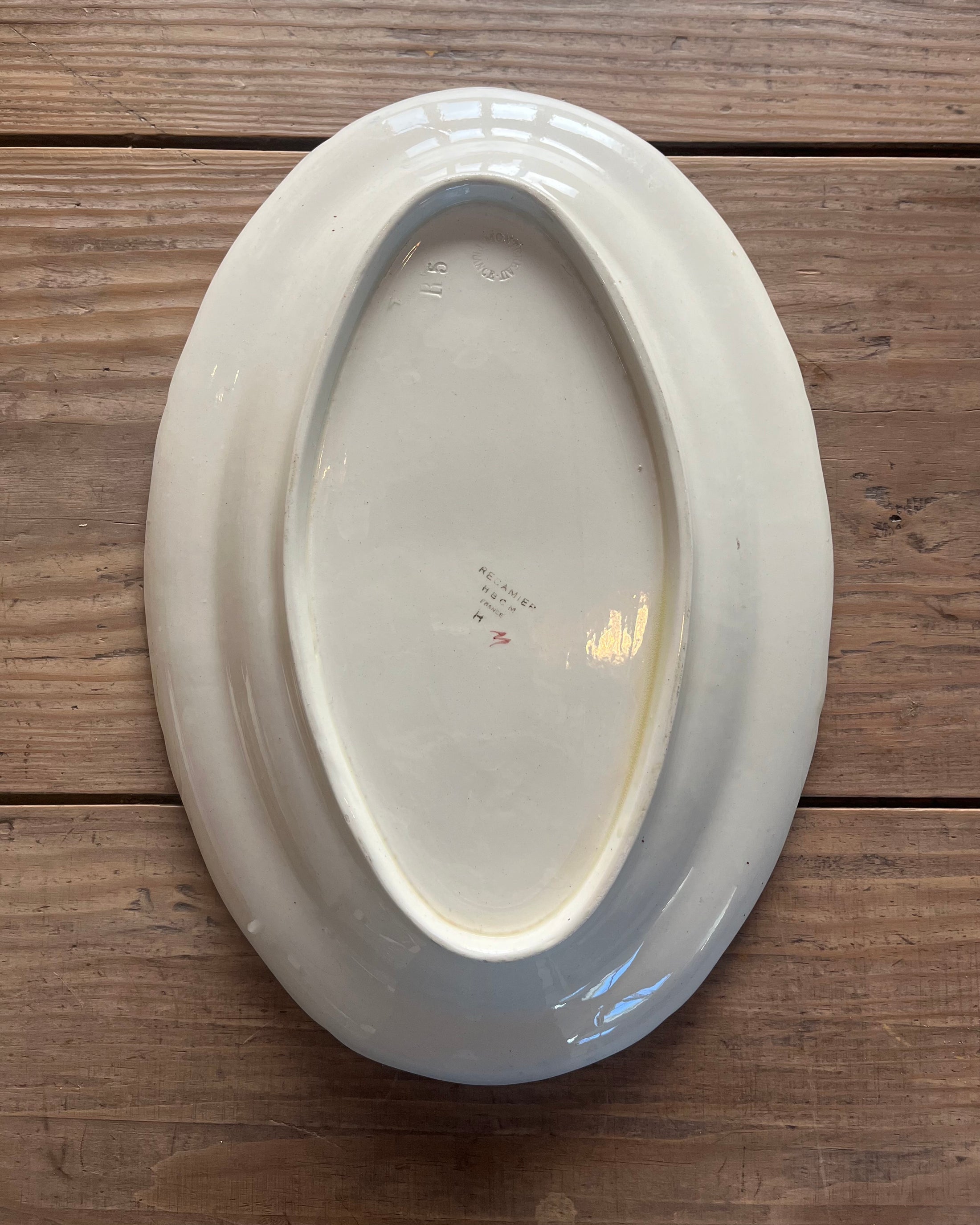 Plat ovale terre de fer HBCM
