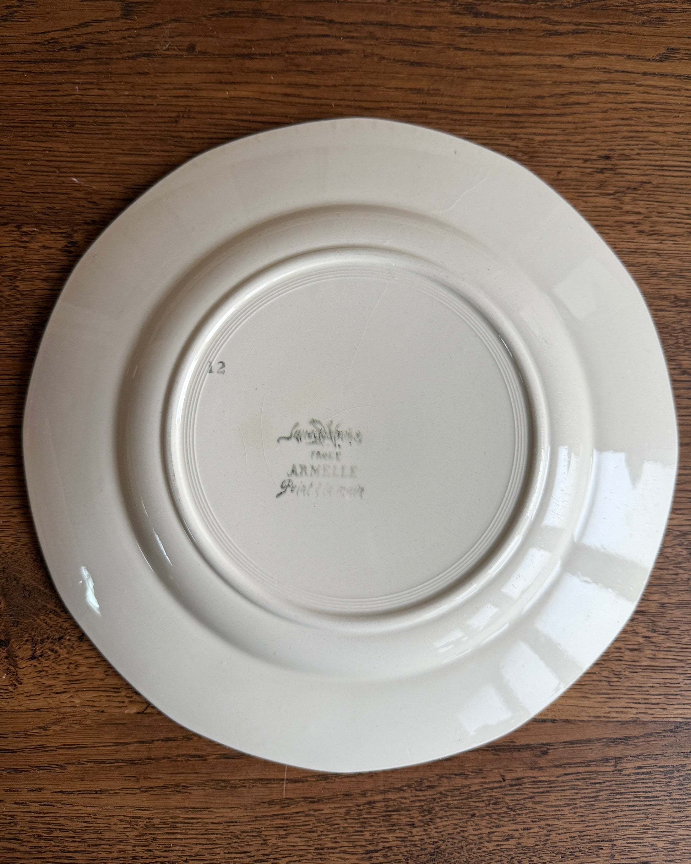 Plat rond Sarreguemines (petit)