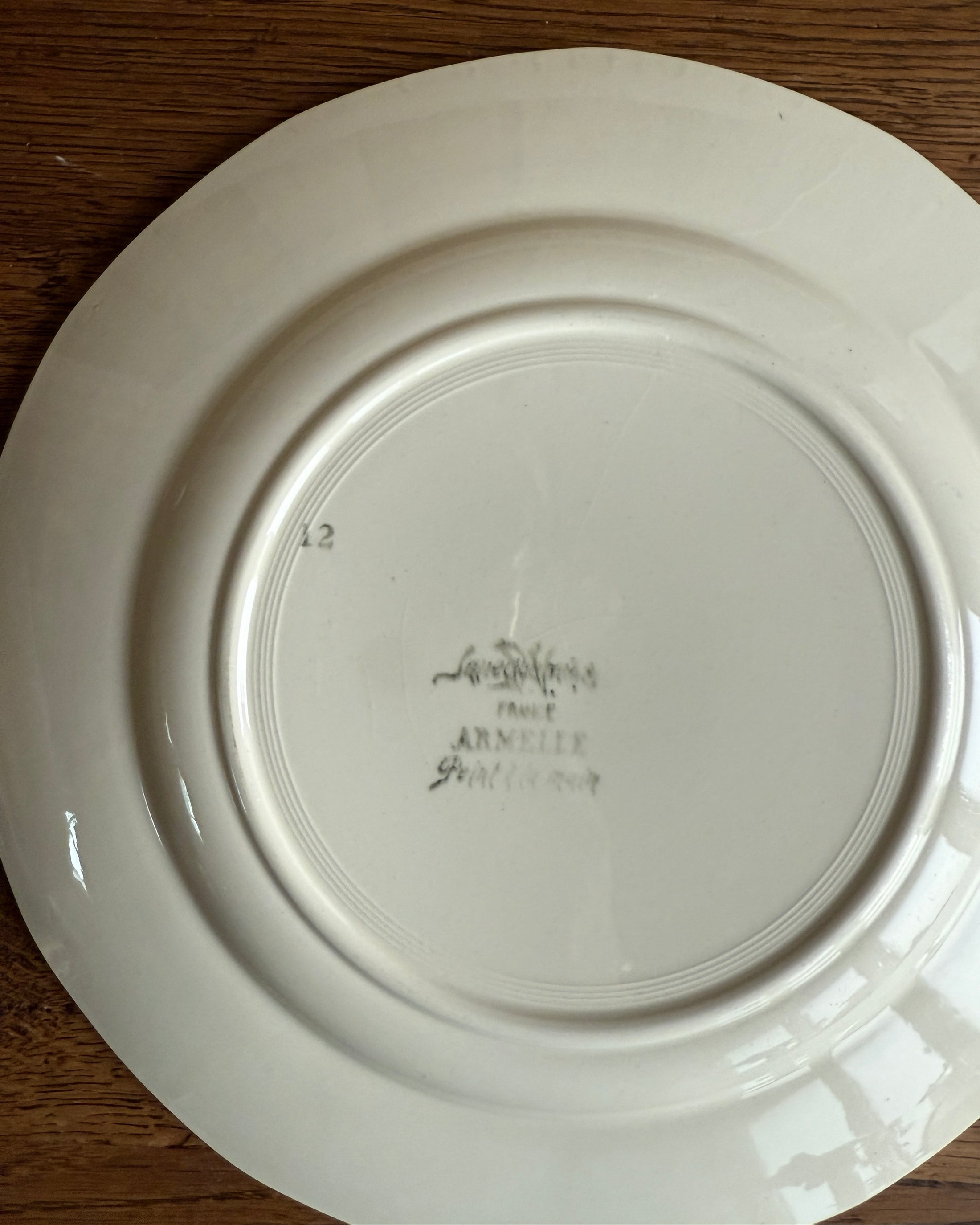 Plat rond Sarreguemines (petit)