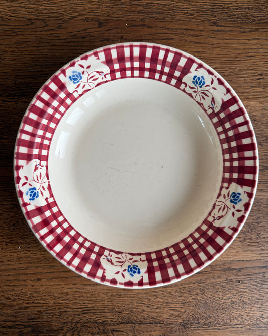 Plat rond creux Badonviller