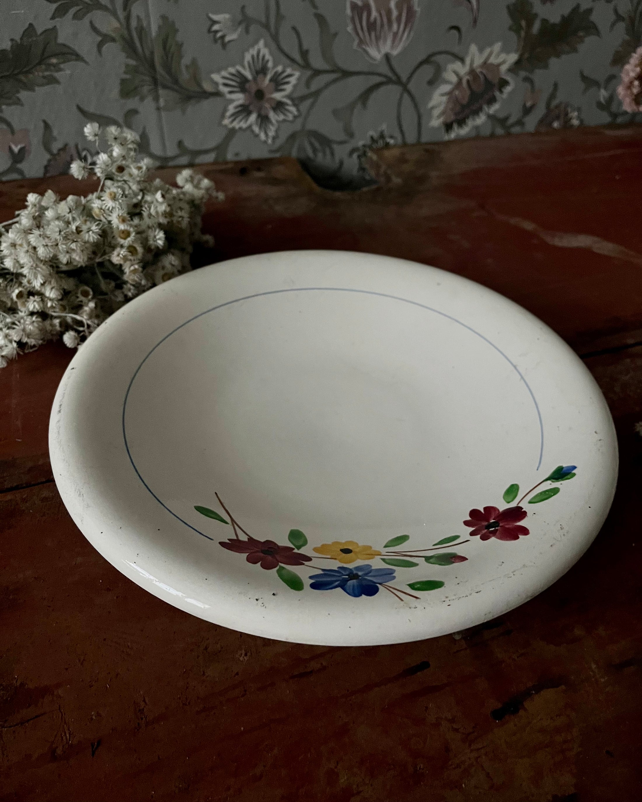 Plat rond creux Digoin Sarreguemines