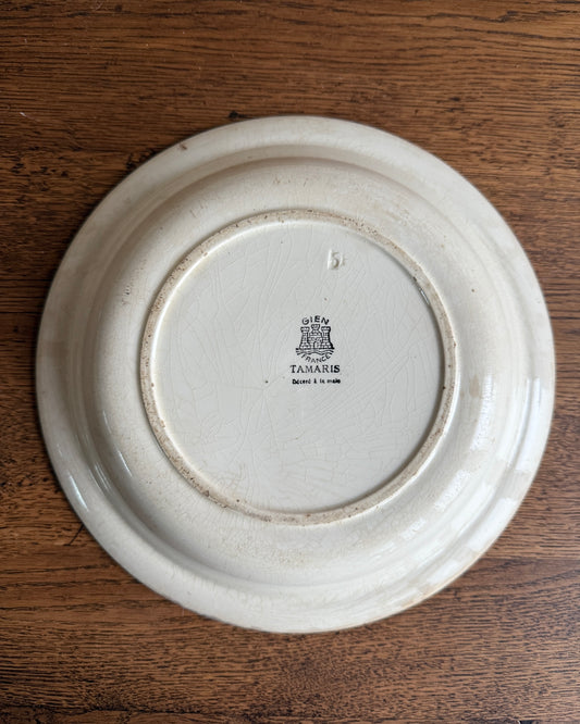 Plat rond creux Gien