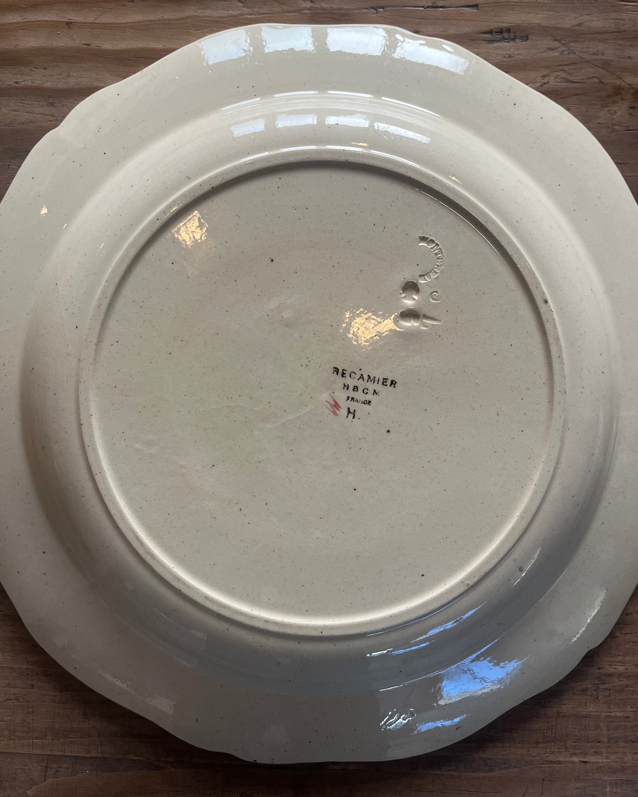 Plat rond plat terre de fer HBCM