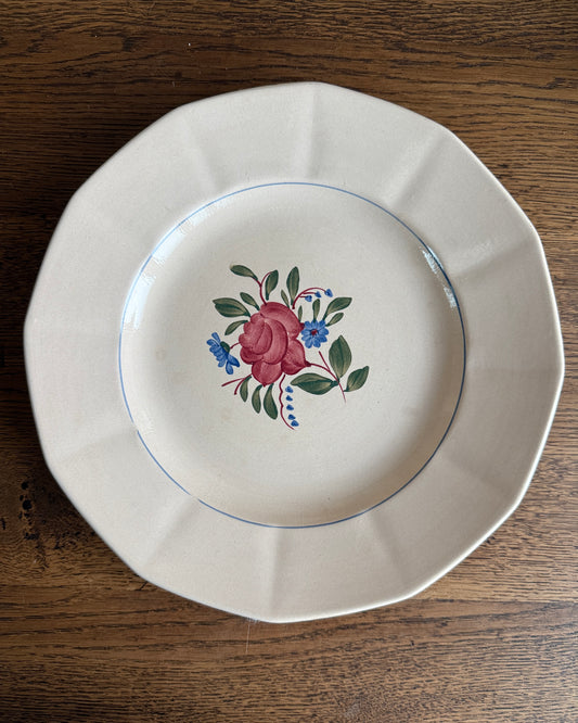 Plat terre de fer Digoin Sarreguemines