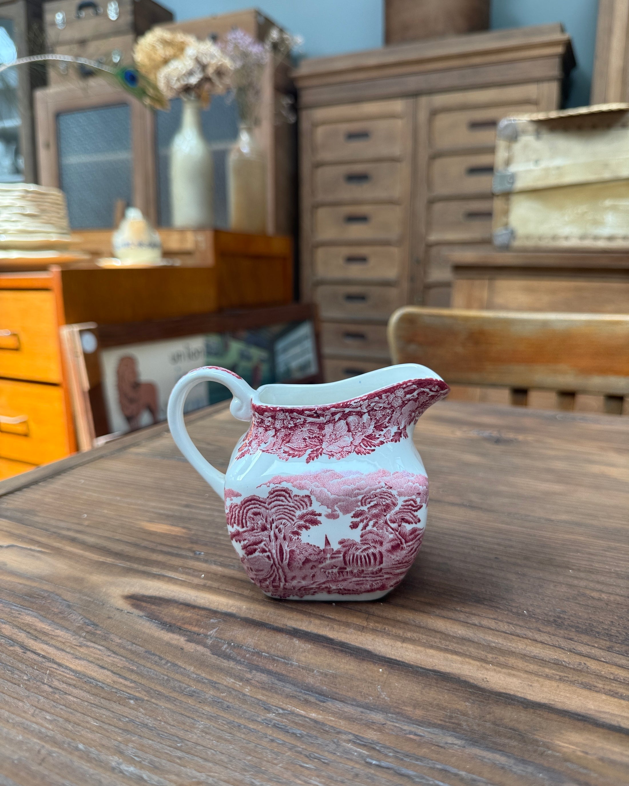 Pot à lait anglais en faïence transferware