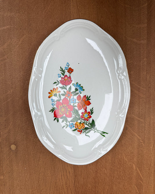 Duo de raviers vintage en porcelaine fine Gien