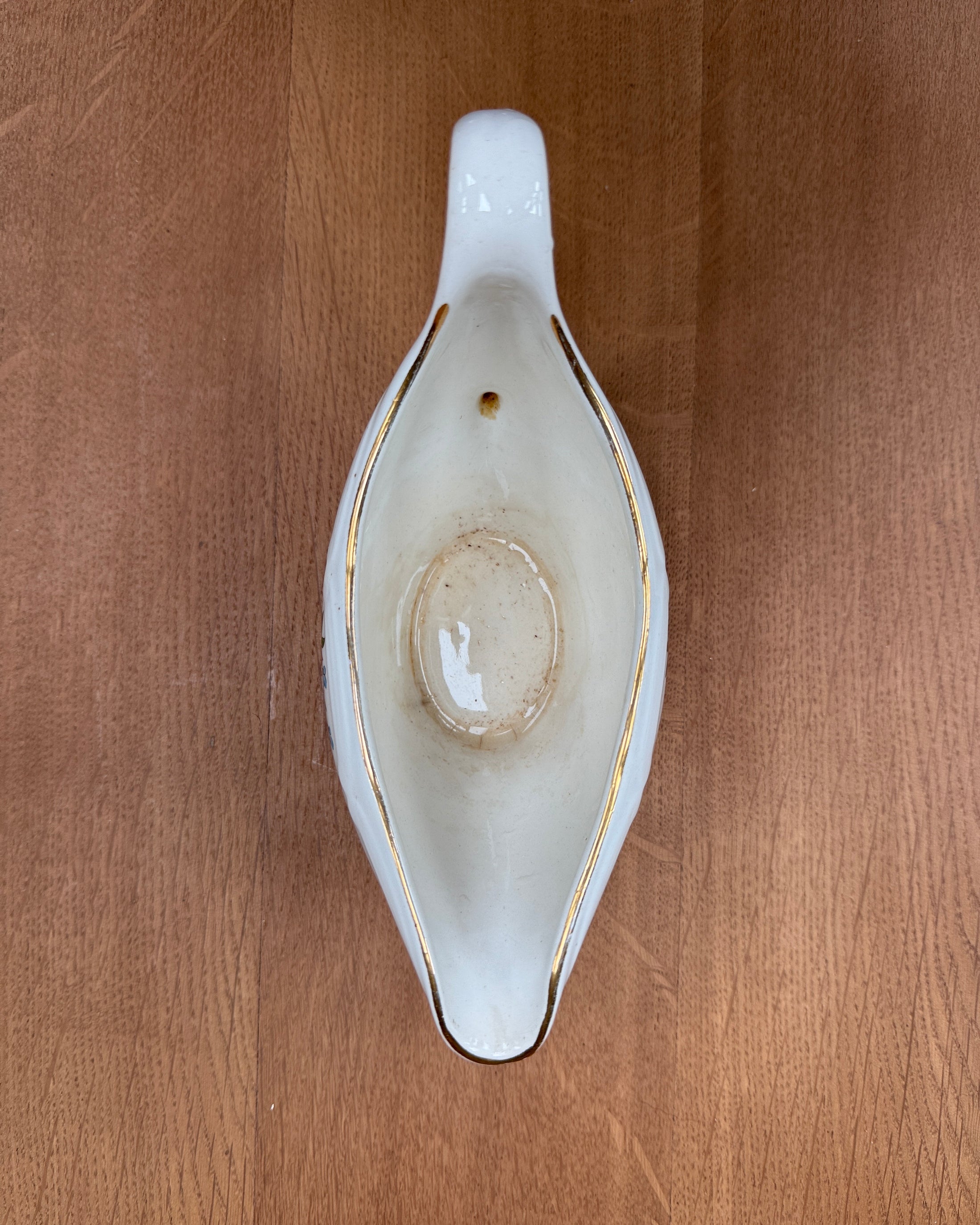 Saucière vintage en porcelaine fine Gien
