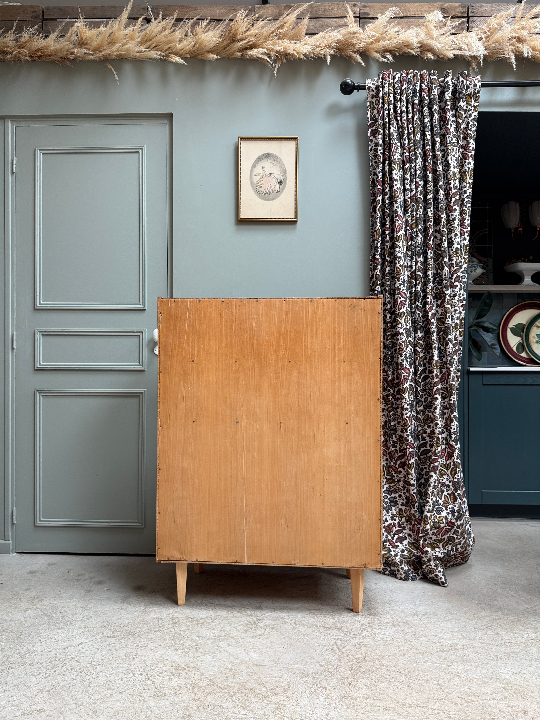 Secrétaire mid-century en chêne