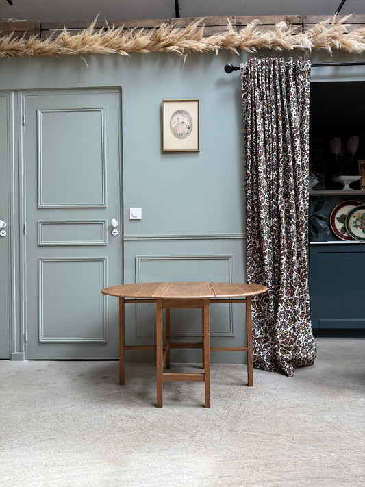 Table basse ovale à abattants