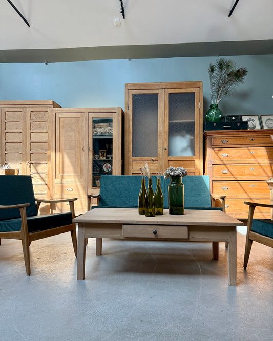 Grande table basse de ferme