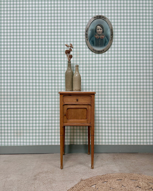 Table de chevet avec plateau en marbre