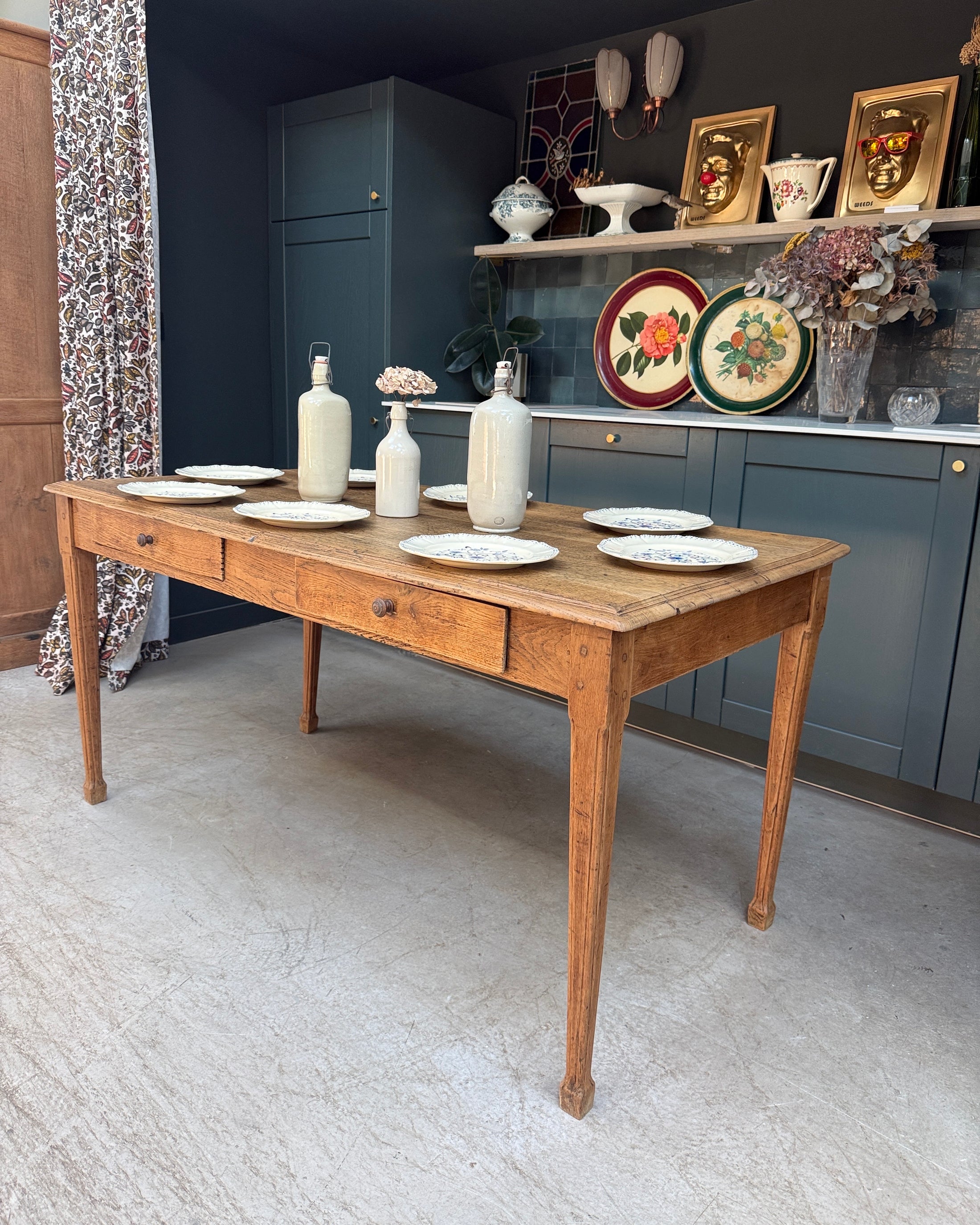 Table de ferme en chêne