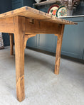 Charger l'image dans la visionneuse de la galerie, Table de ferme ancienne en chêne

