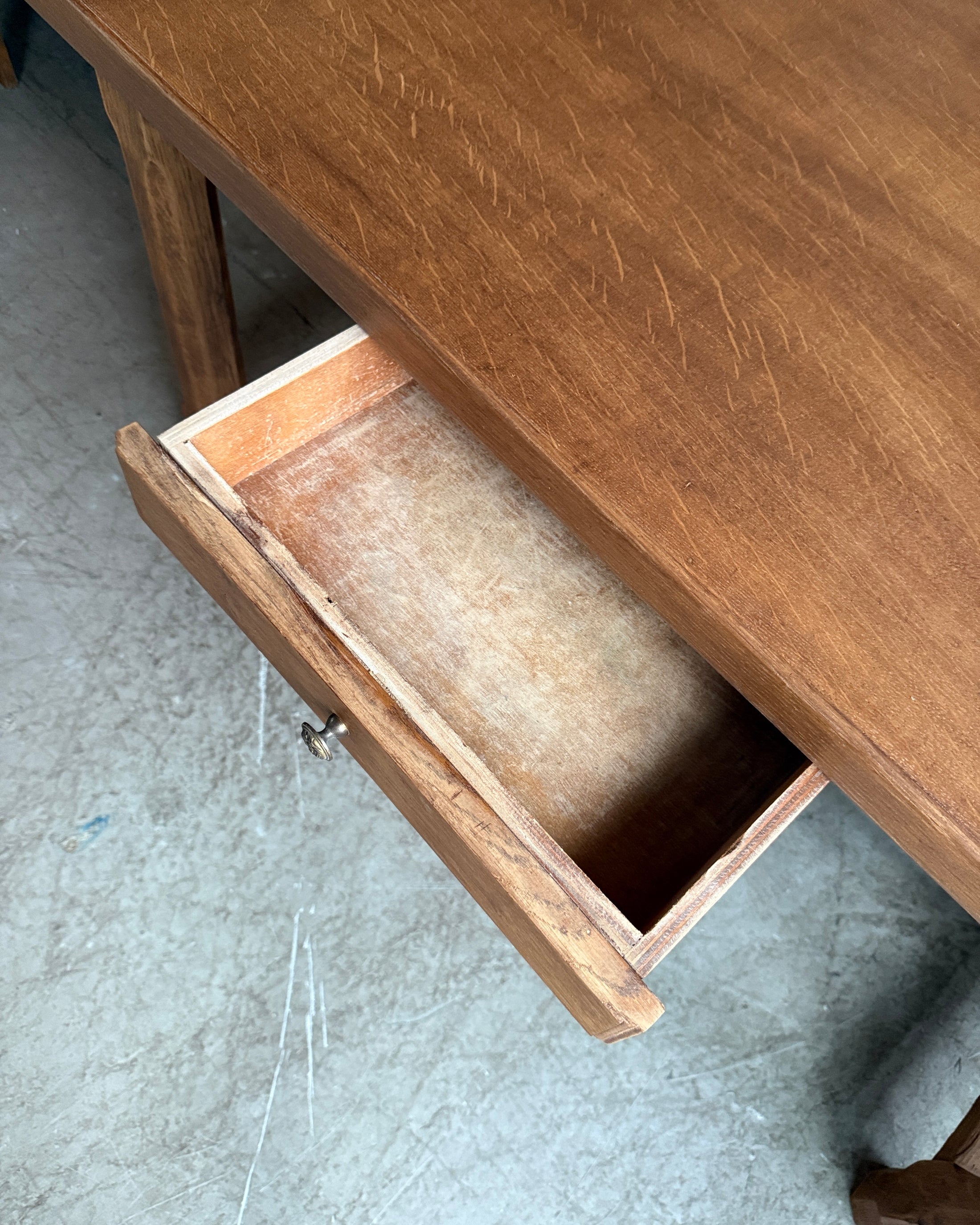Table de ferme vintage en chêne