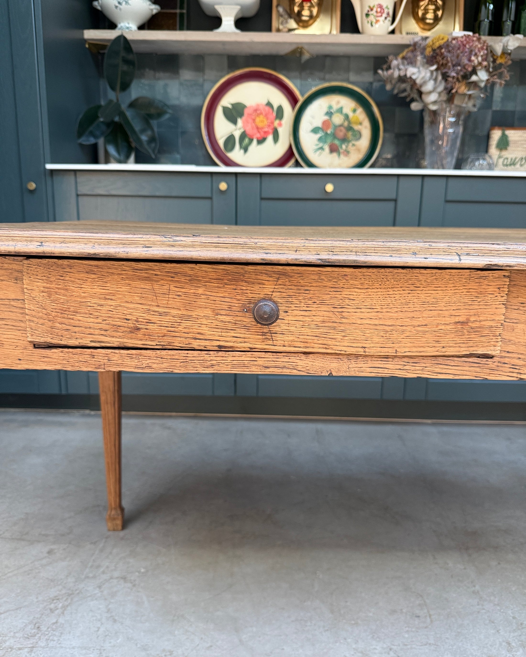 Table de ferme en chêne