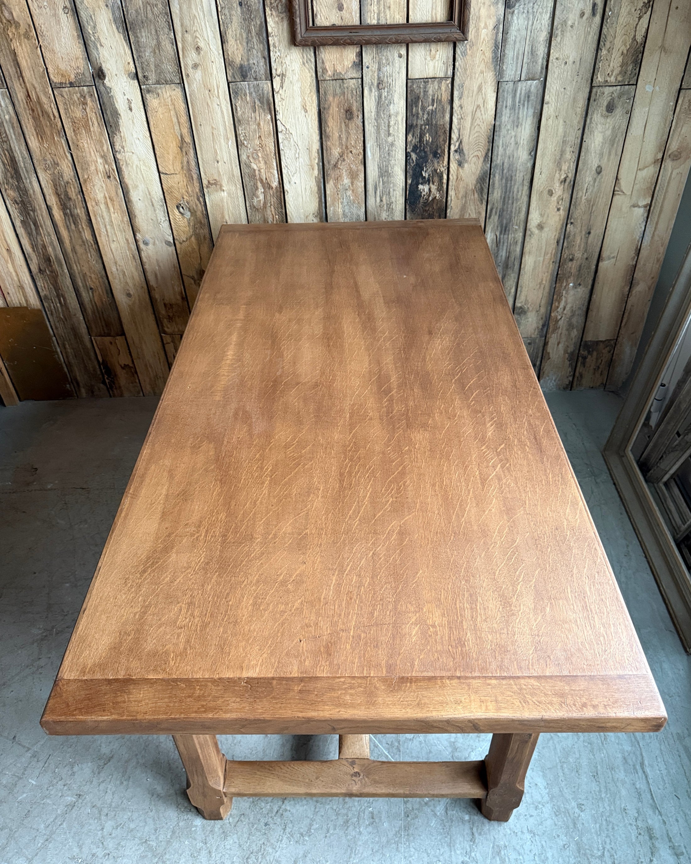 Table de ferme vintage en chêne