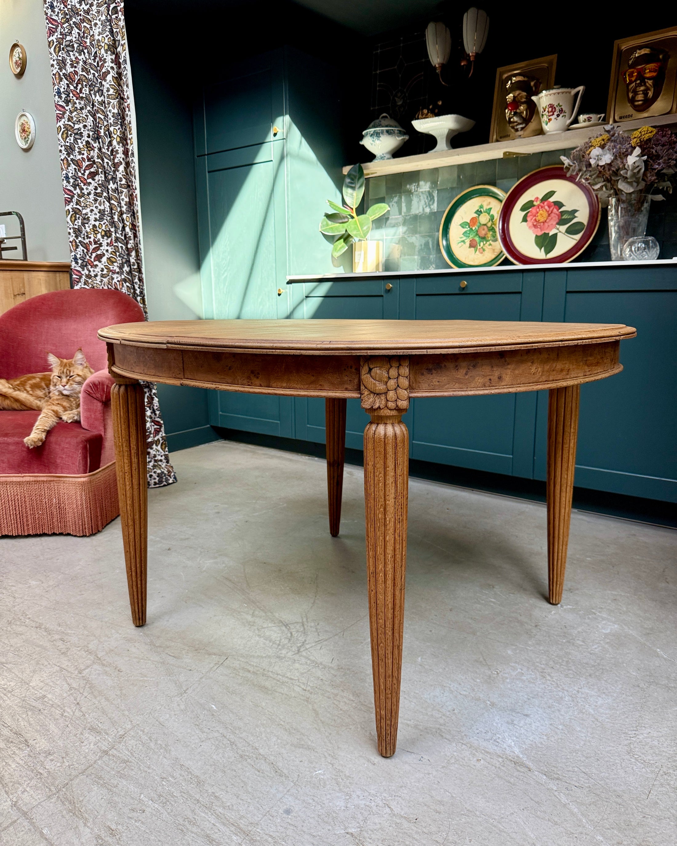 Table ovale Art Déco