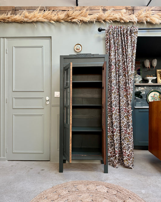 Vitrine Art Déco vert foncé
