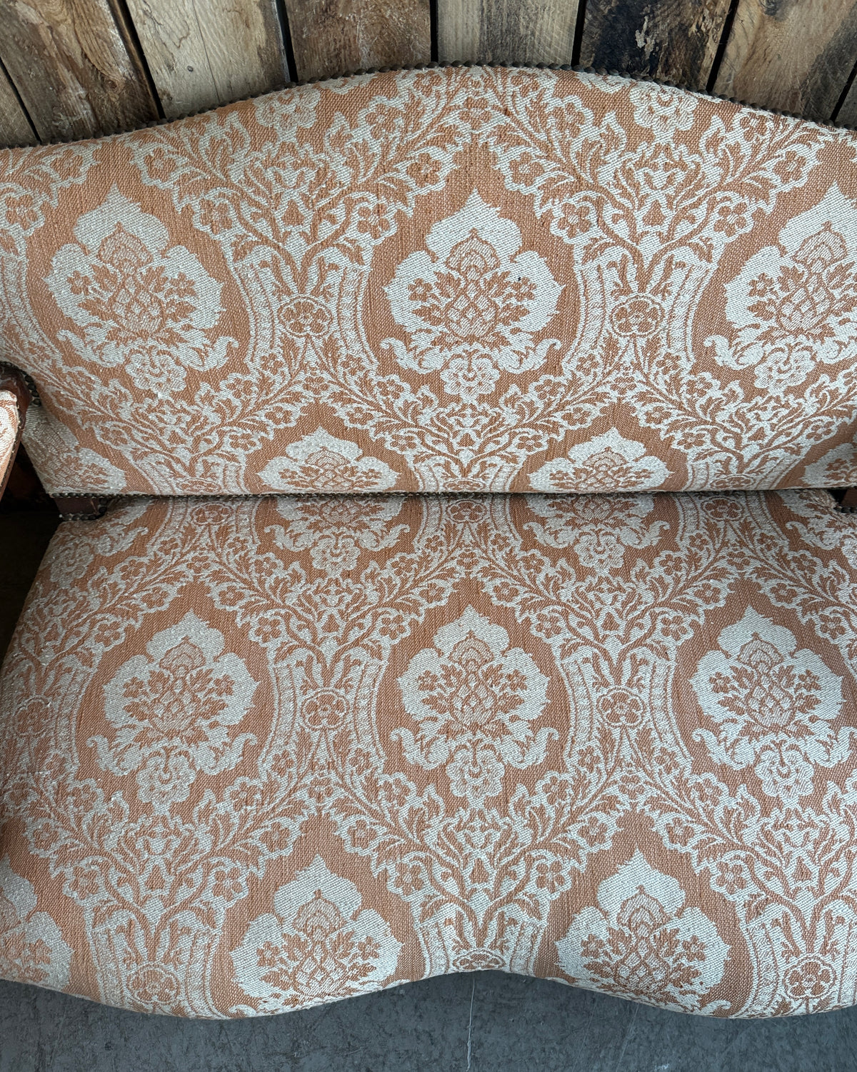 Banquette ancienne deux places style Louis XV