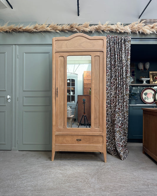 Bonnetière Art Déco en hêtre