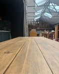 Charger l'image dans la visionneuse de la galerie, Table de ferme avec piètement patiné noir
